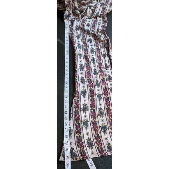 NOVELLA ROYALE Lana Jumpsuit Rayon Floral Elastic Waist Handmade Size XS - Picture 6 of 14